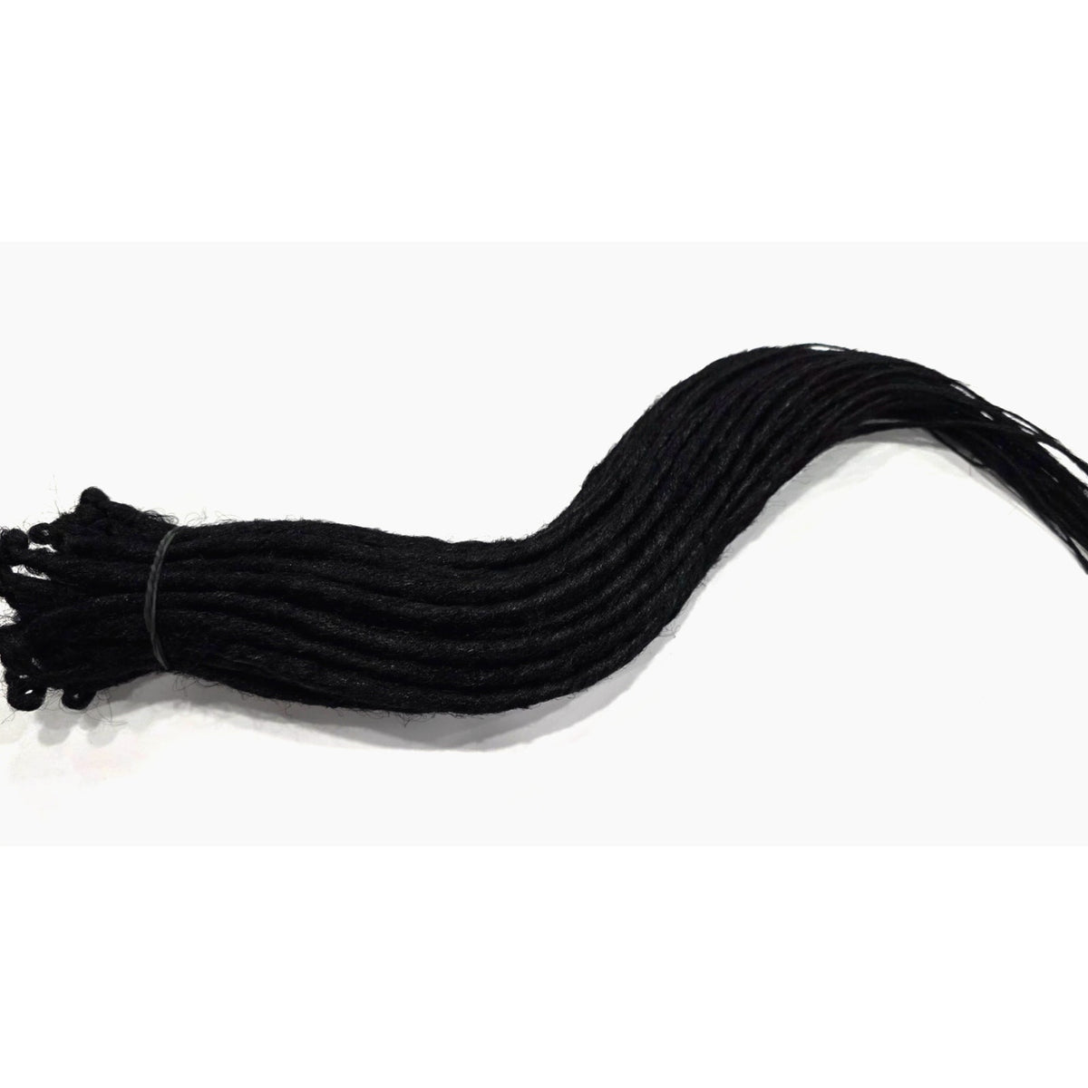 50 SE Single Ended Black #1 Synthetic Dreads Dreadlock Hair Extensions