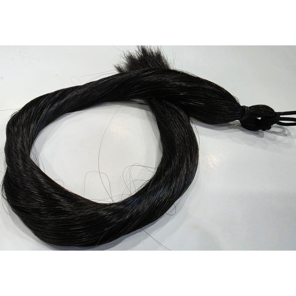 Darkest brown ponytail extension 24 inch, color 2 deep brunette straight synthetic hair fall