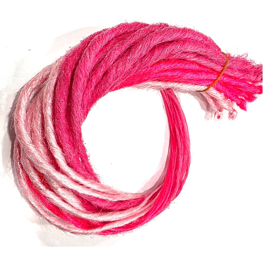 30 SE Single Ended Multi Pink Synthetic Dreads Dreadlock Hair Extensions