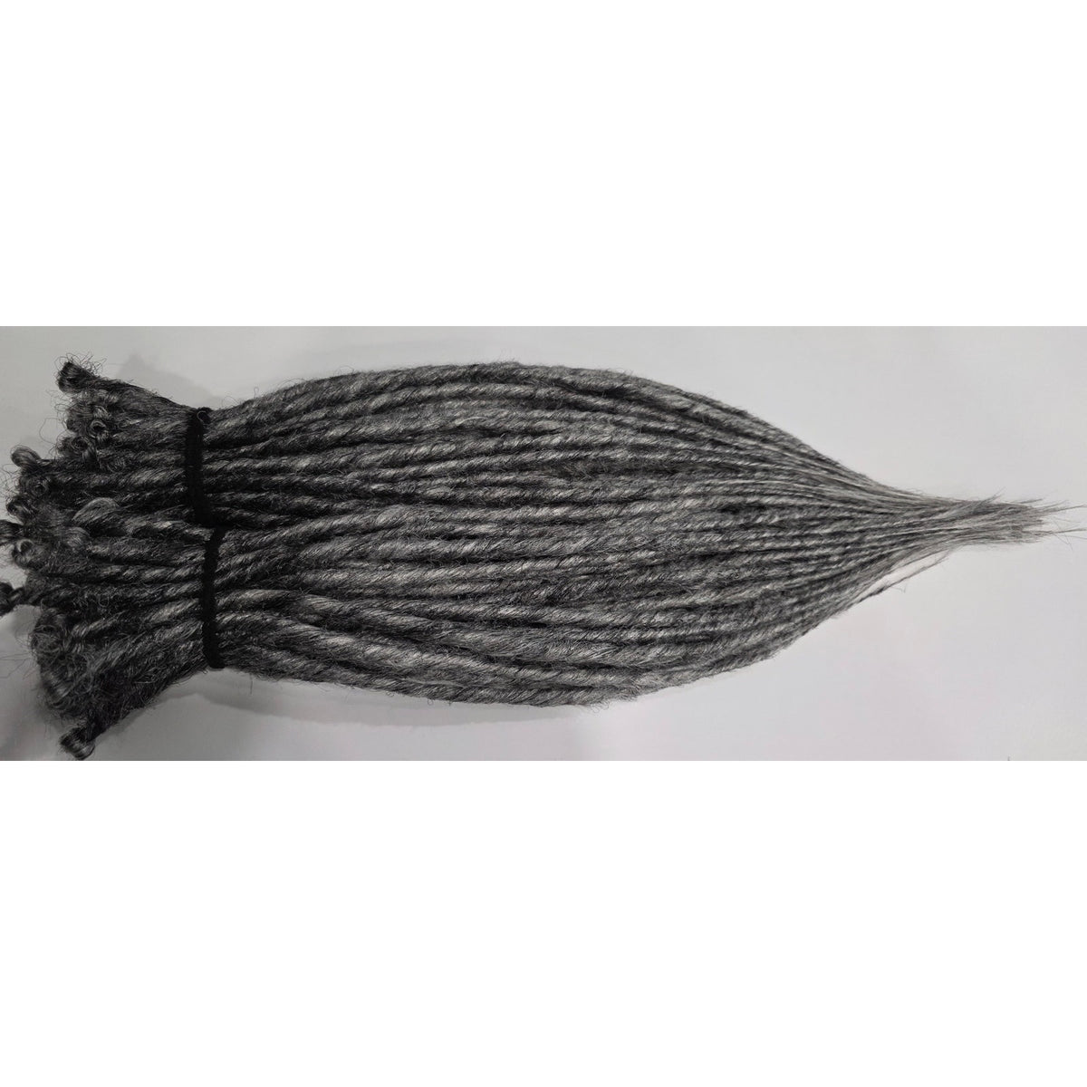 80 SE Single Ended Synthetic Grey Gray Silver Dreads Dreadlocks Hair Extensions
