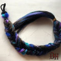 Mermaid Fishtail Braid Hair Extension Fall Pony Brown Purple Blue Green