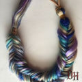 Pastel Colors Mermaid Fishtail Braid Hair Extension Fall Pony Purple Blue Green Silver
