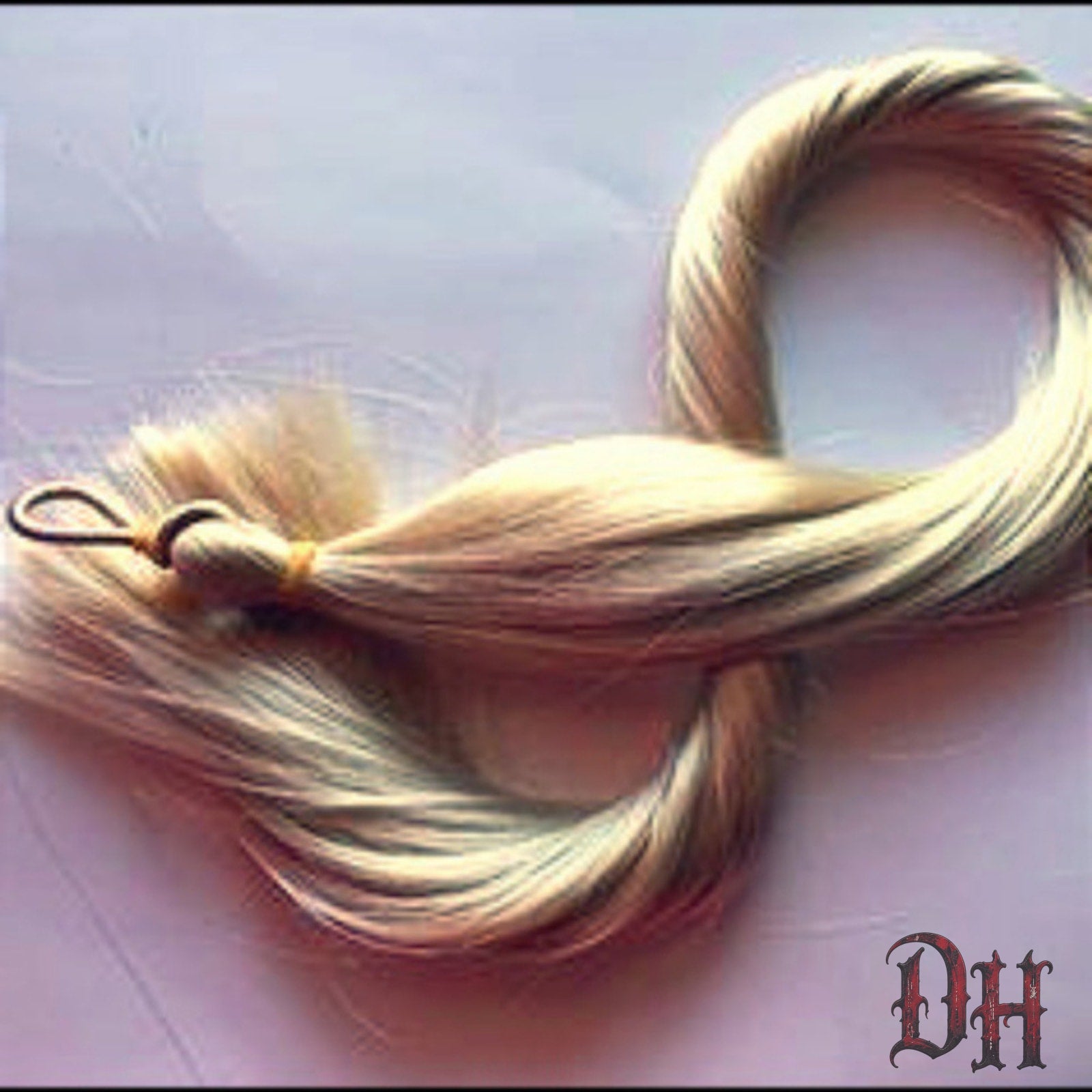 Platinum Blonde Pony Tail Hair Extensions Fall