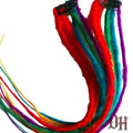 Rainbow Clip in Dreads Dreadlock Hair Extensions